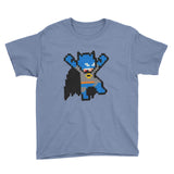Batman Perler Art Youth Short Sleeve T-Shirt by Silva Linings + House Of HaHa Best Cool Funniest Funny Gifts