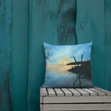 Sand Lake Estuary Premium Decorative Throw Pillow + House Of HaHa Best Cool Funniest Funny Gifts