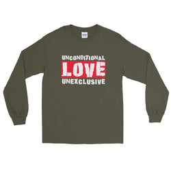 Unconditional Love Unexclusive Family Unity Peace Long Sleeve Men's T-Shirt + House Of HaHa Best Cool Funniest Funny Gifts
