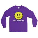 Have A Reasonable Day Long Sleeve Men's T-Shirt - House Of HaHa