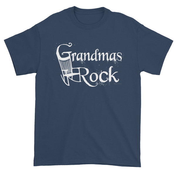 Grandmas Rock Cool Rocking Chair No. 1 Best Grandma Short Sleeve T-Shirt by Melody Gardy + House Of HaHa Best Cool Funniest Funny Gifts