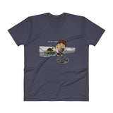 April in New York TMNT Are You a Ninja? Sewer Turtle Men's V-Neck T-Shirt + House Of HaHa Best Cool Funniest Funny Gifts