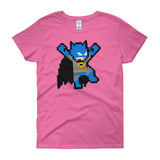 Batman Perler Art Women's Short Sleeve T-shirt  by Silva Linings + House Of HaHa Best Cool Funniest Funny Gifts