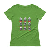 Moods Cylon Emotion Chart Mashup Parody Ladies' Scoopneck T-Shirt + House Of HaHa Best Cool Funniest Funny Gifts