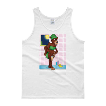 Werewolf Shaving in the Shower Men's Tank Top + House Of HaHa Best Cool Funniest Funny Gifts