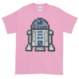 R2-D2 Perler Art Short-Sleeve T-Shirt by Aubrey Silva + House Of HaHa Best Cool Funniest Funny Gifts
