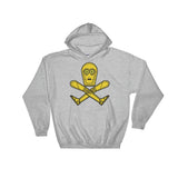 Droid Skull Crossbones Star Wars Pirate Rebels C3PO Parody Heavy Hooded Hoodie Sweatshirt - House Of HaHa