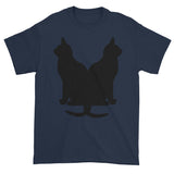 Black Cats Lucky Corset Short Sleeve T-Shirt + House Of HaHa Best Cool Funniest Funny Gifts