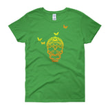 Butterfly Skull Women's Short Sleeve Ladies' T-Shirt - House Of HaHa