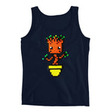 Baby Groot Perler Art Ladies' Tank Top by Aubrey Silva + House Of HaHa Best Cool Funniest Funny Gifts