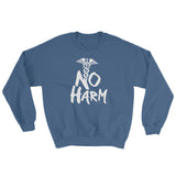 No Harm Caduceus EMT Paramedic Medical Symbol Sweatshirt + House Of HaHa Best Cool Funniest Funny Gifts