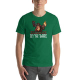 Mess with the Monkey Get the Barrel Mario Donkey Kong Short-Sleeve Unisex T-Shirt + House Of HaHa Best Cool Funniest Funny Gifts