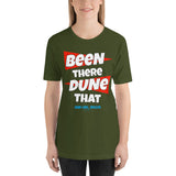 Been There Dune That Sand Lake Oregon ATV Flag Short-Sleeve Unisex T-Shirt + House Of HaHa Best Cool Funniest Funny Gifts