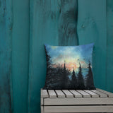 Coastal Sunset overlooking Sand Lake Oregon Premium Pillow + House Of HaHa Best Cool Funniest Funny Gifts