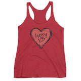 Happy VD Valentines Day Heart STD Holiday Humor Women's Tank Top + House Of HaHa Best Cool Funniest Funny Gifts