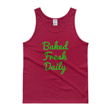 Baked Fresh Daily Men's Cannabis Tank Top - House Of HaHa