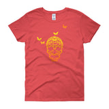 Butterfly Skull Women's Short Sleeve Ladies' T-Shirt - House Of HaHa