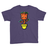 Baby Groot Perler Art Youth Short Sleeve T-Shirt by Aubrey Silva + House Of HaHa Best Cool Funniest Funny Gifts