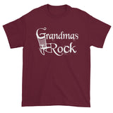 Grandmas Rock Cool Rocking Chair No. 1 Best Grandma Short Sleeve T-Shirt by Melody Gardy + House Of HaHa Best Cool Funniest Funny Gifts