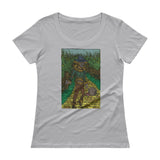 Walkers Of Oz: Zombie Wizard of Oz Cornfield Parody  Ladies' Scoopneck T-Shirt + House Of HaHa Best Cool Funniest Funny Gifts