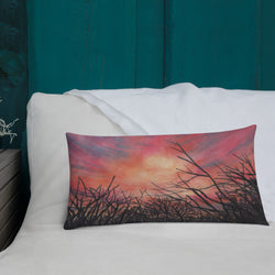 Hot Wells Dunes Sunset Premium Pillow + House Of HaHa Best Cool Funniest Funny Gifts