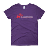 Ninjas without Borders Martial Arts Ninjutsu Fighter Women's Short Sleeve T-Shirt + House Of HaHa Best Cool Funniest Funny Gifts