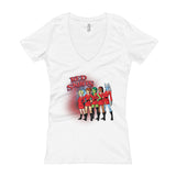 Red Skirts Security Team Women's V-Neck T-Shirt - House Of HaHa