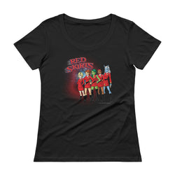 Red Skirts Security Team Ladies' Scoopneck Women's T-Shirt - House Of HaHa