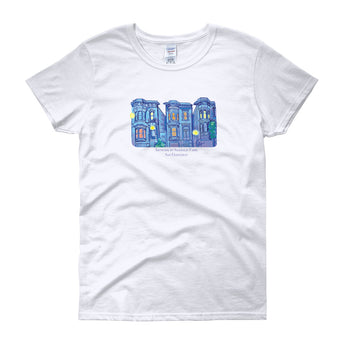 My Three Loves San Francisco Women's short sleeve t-shirt by Nathalie Fabri + House Of HaHa Best Cool Funniest Funny Gifts