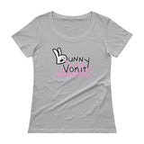 Bunnny Vomit Logo Ladies' Scoopneck Women's T-Shirt - House Of HaHa