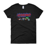 Eggcelsior! Marvel's Avengers Stan Lee Parody Portrait Excelsior Women's Short Sleeve T-Shirt + House Of HaHa Best Cool Funniest Funny Gifts