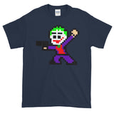 Joker Perler Art Short-Sleeve Men's T-Shirt by Silva Linings + House Of HaHa Best Cool Funniest Funny Gifts