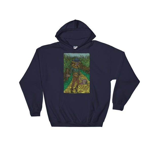 Walkers Of Oz: Zombie Wizard of Oz Cornfield Parody  Heavy Hooded Hoodie Sweatshirt + House Of HaHa Best Cool Funniest Funny Gifts