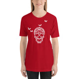 Skull Made of Butterflies Short-Sleeve Unisex Butterfly T-Shirt for Women and Men + House Of HaHa Best Cool Funniest Funny Gifts