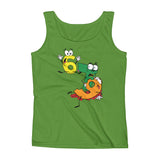 Why was 6 Afraid of 7 Seven Ate Nine Cute Zombie Pun Ladies' Tank + House Of HaHa Best Cool Funniest Funny Gifts