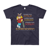 Barbrabarian Youth Short Sleeve T-Shirt + House Of HaHa Best Cool Funniest Funny Gifts