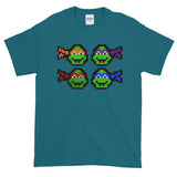 Ninja Turtles Perler Art Short-Sleeve T-Shirt by Aubrey Silva + House Of HaHa Best Cool Funniest Funny Gifts