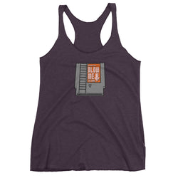 Super Blow Me Nintendo Cartridge Advice Parody Women's Tank Top + House Of HaHa Best Cool Funniest Funny Gifts