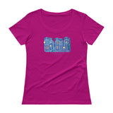 My Three Loves San Francisco Ladies' Scoopneck T-Shirt by Nathalie Fabri + House Of HaHa Best Cool Funniest Funny Gifts