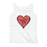Happy VD Valentines Day Heart STD Holiday Humor Ladies' Tank Top + House Of HaHa Best Cool Funniest Funny Gifts