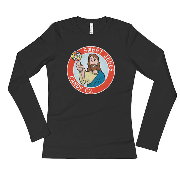 Sweet Jesus Candy Company Ladies' Long Sleeve T-Shirt - House Of HaHa