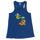 Why was 6 Afraid of 7 Seven Ate Nine Cute Zombie Pun Women's Flowy Racerback Tank + House Of HaHa Best Cool Funniest Funny Gifts