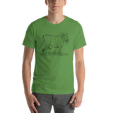 Scary Dairy Cow Skull Vegan Artwork T-Shirt + House Of HaHa Best Cool Funniest Funny Gifts