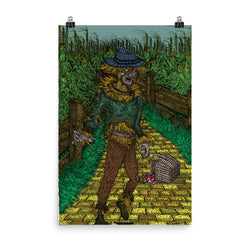 Walkers Of Oz: Zombie Wizard of Oz Cornfield Parody Photo Paper Poster + House Of HaHa Best Cool Funniest Funny Gifts