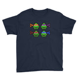 Ninja Turtles Perler Art Youth Short Sleeve T-Shirt by Aubrey Silva + House Of HaHa Best Cool Funniest Funny Gifts