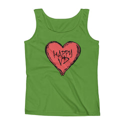 Happy VD Valentines Day Heart STD Holiday Humor Ladies' Tank Top + House Of HaHa Best Cool Funniest Funny Gifts