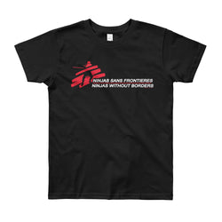 Ninjas without Borders Martial Arts Ninjutsu Fighter Youth Short Sleeve T-Shirt + House Of HaHa Best Cool Funniest Funny Gifts
