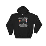 Shagan Pit Feel Confident with Your Meat in our Hands Hooded Hoodie Sweatshirt + House Of HaHa Best Cool Funniest Funny Gifts