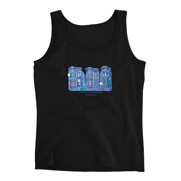 My Three Loves San Francisco Ladies' Tank Top by Nathalie Fabri + House Of HaHa Best Cool Funniest Funny Gifts