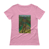 Walkers Of Oz: Zombie Wizard of Oz Cornfield Parody  Ladies' Scoopneck T-Shirt + House Of HaHa Best Cool Funniest Funny Gifts